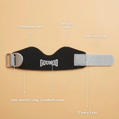 The strap worn directly below the kneecap